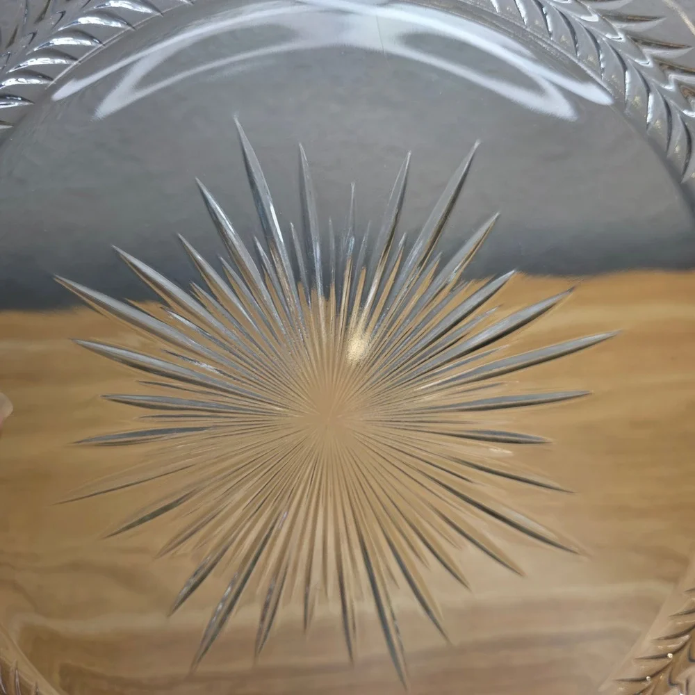 Vintage Jeannette Sunburst Herringbone 11 7/8